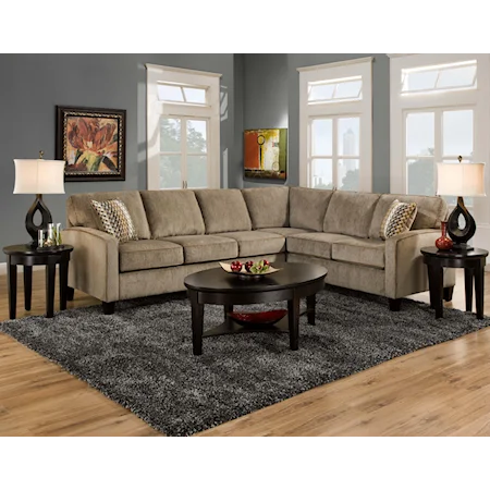 Contemporary Sectional Sofa for Five to Six People